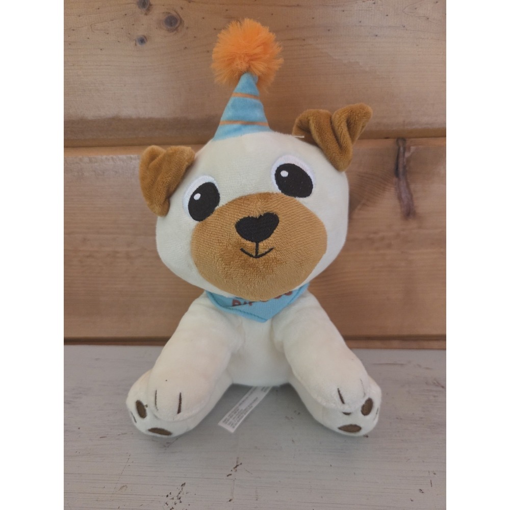 American Greetings Plush Happy Birthday Dog Pug Bandana Hat With Tag Stuffed F42